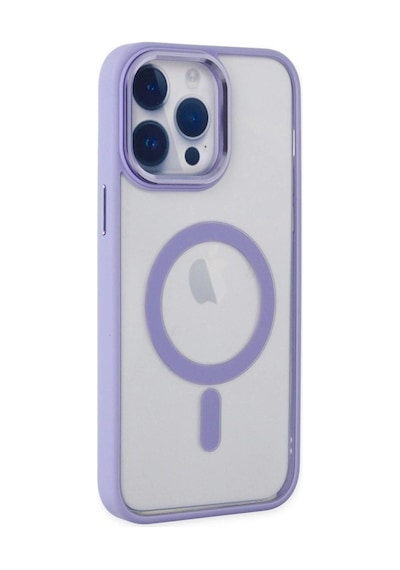 Apple İphone 14 Pro Kılıf Room Magneticsafe Silikon - Lila Çok Renkli