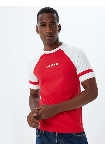 Koton Slim Fit Tişört Slogan Baskılı Bisiklet Yaka Kısa Kollu Biyeli Pamuklu Kırmızı 4sam11094hk Kırmızı Koton Slim Fit Tişört Slogan Baskılı Bisiklet Yaka Kısa Kollu Biyeli Pamuklu Kırmızı 4sam11094hk Kırmızı