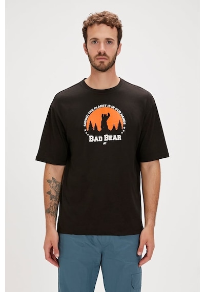 24.01.07.049 Bad Bear Re - Planet Erkek T-shirt Nıght 24yyz6000016 Yz6001 Siyah