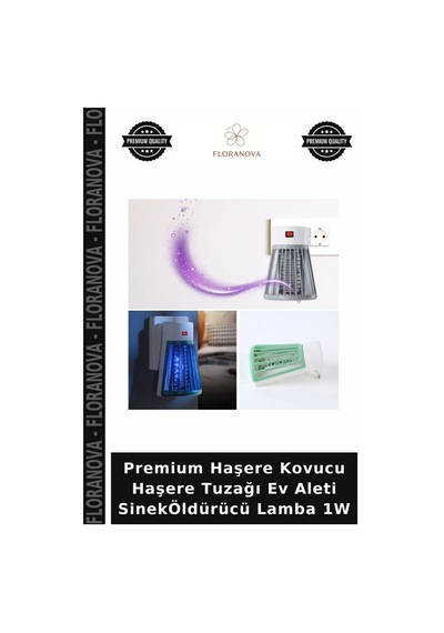 Premium Haşere Kovucu Haşere Tuzağı Ev Aleti Sineköldürücü Lamba 1w