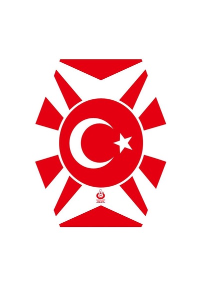 Arık Türk Bayrağı Desenli İpli Uçurtma