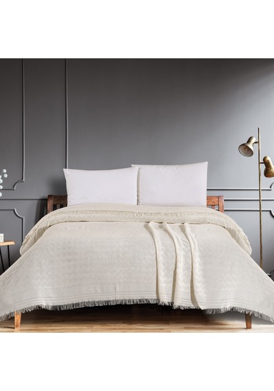 Schafer Home Zuma Çift Kişilik Pike 200x220 Cm-krem Krem