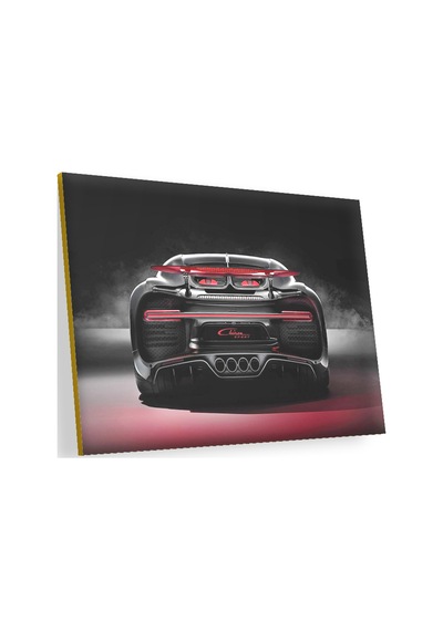 Cakasepetim Bugatti Chiron Divo Arka Görünüş Ahşap Mdf Tablo