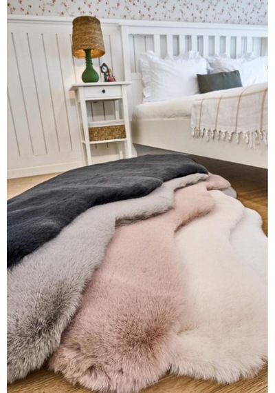 Yıkanabilir Yumuşak Peluş Post Shaggy Çocuk Odası Oturma Odası Salon Mutfak Halısı Palma Antrasit