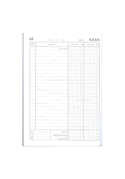 Kasa Defteri Bordo 20x28 320 Yaprak 1 Adet Artlantis Hesap Defter