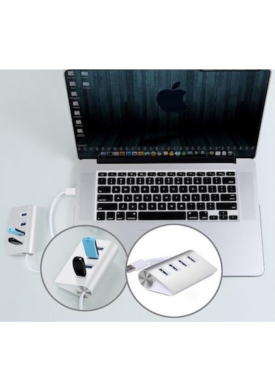 4 Port USB 2.0 HUB Çoklayıcı Çoğaltıcı Splitter - Işıklı