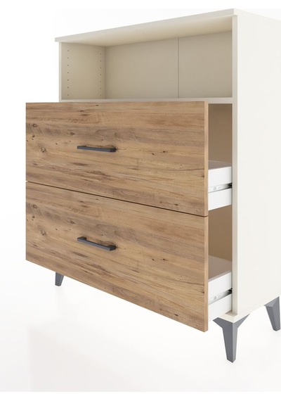 Arges Şifonyer Tek Raflı 2 Çekmeceli 88x30x106 Aytaşı-çam Aytaşı