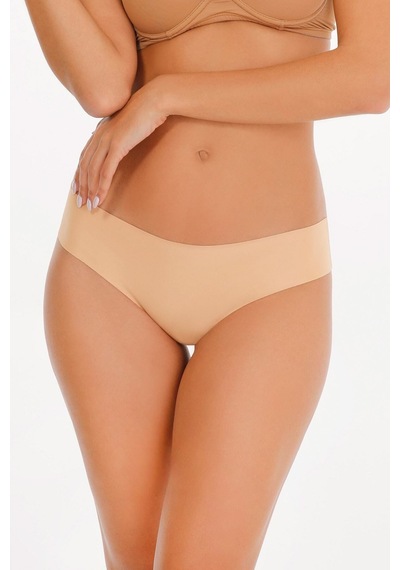 Sensu Kadın Lazer Kesim Düşük Bel Beli Lastikli Slip Külot 3'lü Paket Set Ten Ten