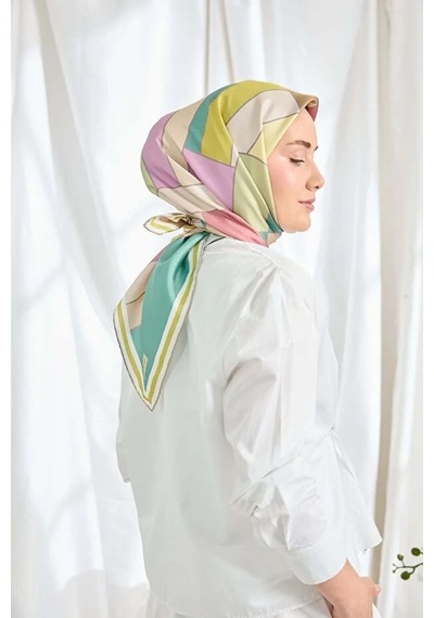 Silk Home %100 Twill İpek Eşarp S543 Mint Yeşili