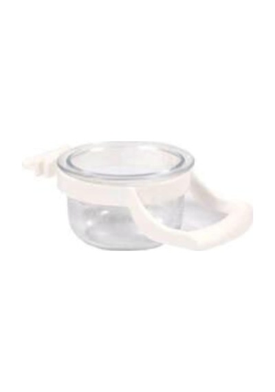 Hakanpet Fit Fly Kelepçeli Kuş Yemlik Ve Mamalık, Şeffaf, 5 Cm Çap