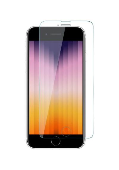 Microcase Apple Uyumlu iPhone Se 2022 Tempered Glass Cam Ekran Koruyucu