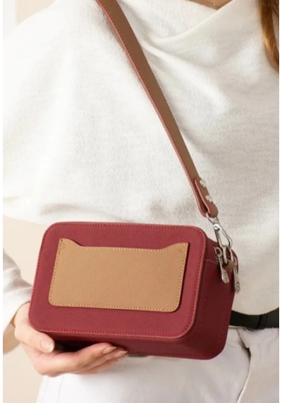 Just Polo Kadın Bordo Vizon El Ve Omuz Çantası