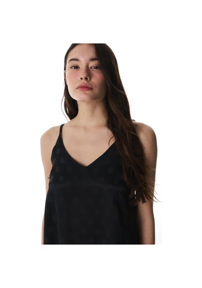 Penti Siyah Lilah Saten Şortlu Pijama Takımı