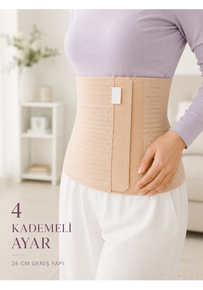 Elitse 26 Cm Abdominal Korse Doğum Sonrası 4 Kademeli Ayarlanabilir Karın Bel Korsesi Diğer