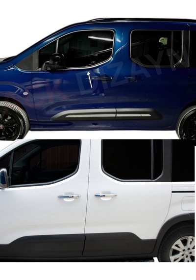 Fiat Doblo 2023+ Araca Özel Cam Çıtası + Krom Kapı Kol 2'li Set A+ Paslanmaz Çelik
