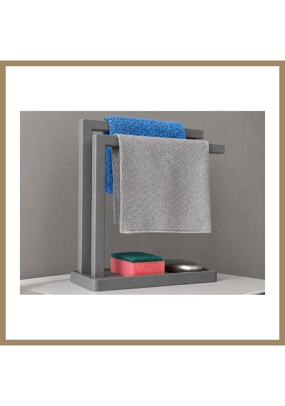 Bezos 3d Baskı Havluluk Ve Sabunluk Organizer - Lavabo Üstü Çok Amaçlı Düzenleyici-gri 22