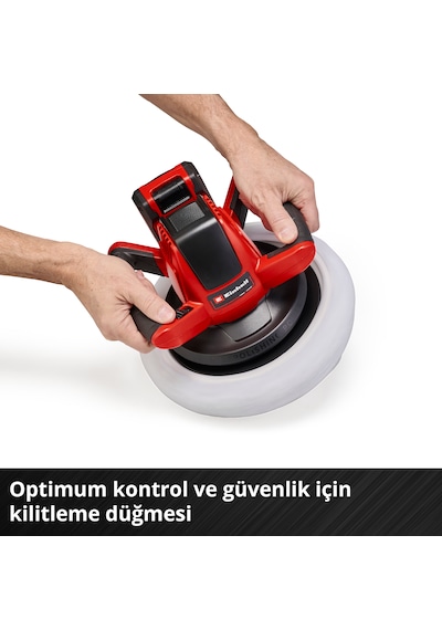 Einhell CE-CB 18/254 Li, Akülü Polisaj Makinesi Seti ( 4,0 Ah Akü ve Şarj Cihazı , Polisaj Ped Seti Dahildir )