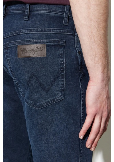 Wrangler Slim Fit Dar Paça Mavi Erkek Kot Pantolon W12s010396 001