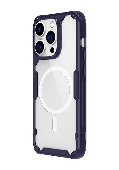 Nillkin Apple Uyumlu iPhone 14 Pro Max Magsafe Özellikli Nature Tpu Pro Kapak Derin Mor
