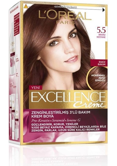 Loreal Excellence Creme Saç Boyası 5.5 Bronz Kestane