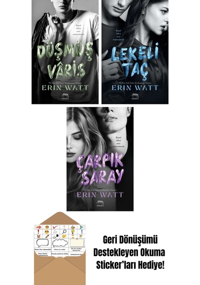 Düşmüş Vâris Royal Serisi 5. Kitap + Royal Serisi Kutulu Set 3 Kitap + Paramparça Prens Royal Serisi 2. Kitap