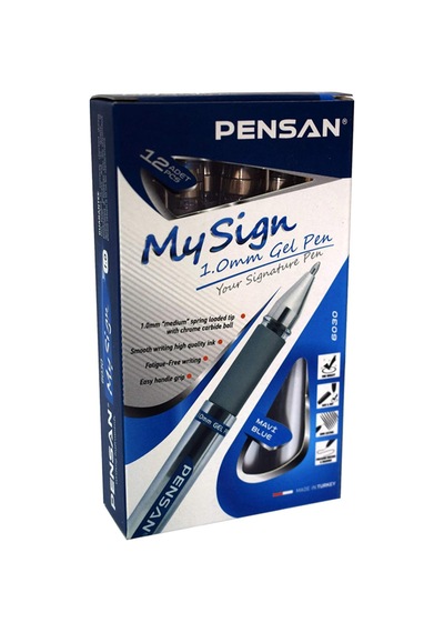 My Sign 1.0 Jel Mürekkepli İmza Kalemi 12'li 1 Kutu Mavi