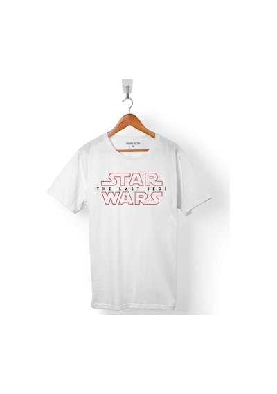 Star Wars The Last Jedı Word Logo Yıldız Savaşları Erkek Tişört 001