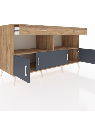 Kronos Konsol 2 Raflı 2 Çekmeceli 4 Kapaklı 176x59x99 Çam-antrasi Çam-antrasit/çam Kronos Konsol 2 Raflı 2 Çekmeceli 4 Kapaklı 176x59x99 Çam-antrasi Çam-antrasit/çam