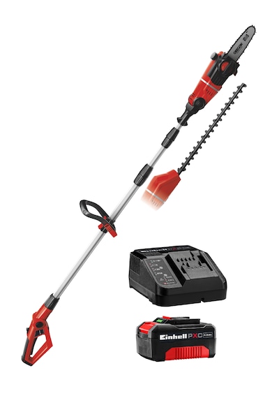 Einhell GE-HC 18 Li T, Akülü Çok Fonksiyonlu Budama Seti (4,0 Ah Akü ve Şarj Cihazı Dahildir)