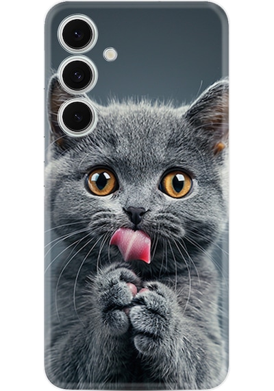 Oppo A38 Kılıf Boutique Baskılı Resimli Komik Kedi Pcode -008