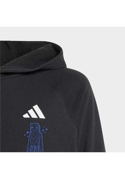 Adidas Minecraft Çocuk Siyah Sweatshirt Kh3192