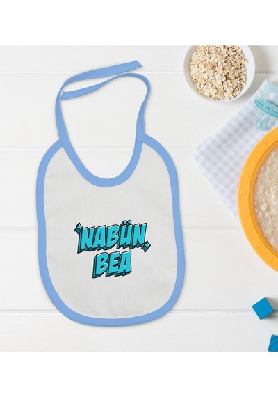 BK Kids Nabün Bea Tasarımlı Mavi Bebek Mama Önlüğü-1