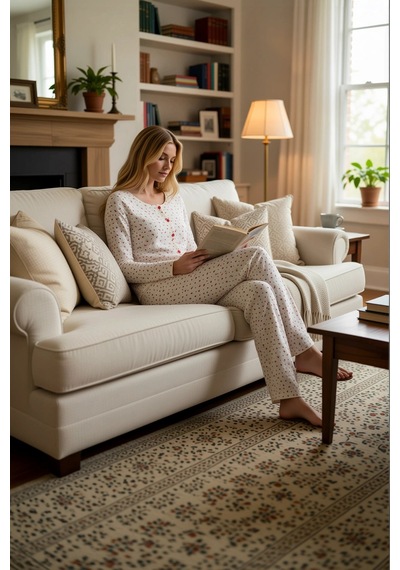 Benerly Kadın Bisiklet Yaka Standart Kol Regular Kalıp Pijama Takımı Fonk Kırmızı Benerly Kadın Bisiklet Yaka Standart Kol Regular Kalıp Pijama Takımı Fonk Kırmızı