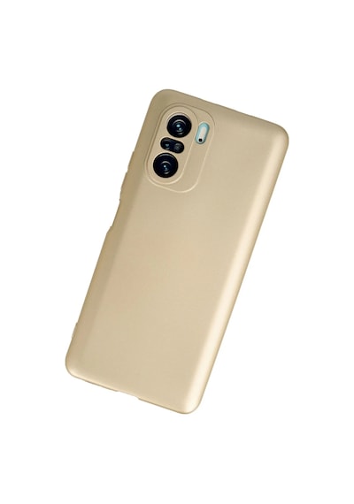 Xiaomi Poco F3 Kılıf First Silikon - Gold 0.2M-Çok Renkli