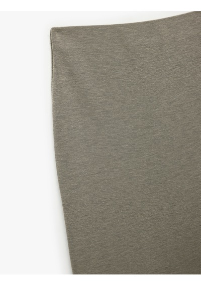 Koton Standart Bel Slim Fit Uzun Etek Deve Tüyü 6wak10041uk Taba
