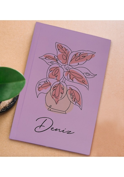 Bk Gift Kişiye Özel İsimli Sert Kapaklı Lila Lastikli Defter , Arkadaşa Hediye, Yeni İş Hediyesi, Doğum Günü Hediyesi-13 Çok Renkli
