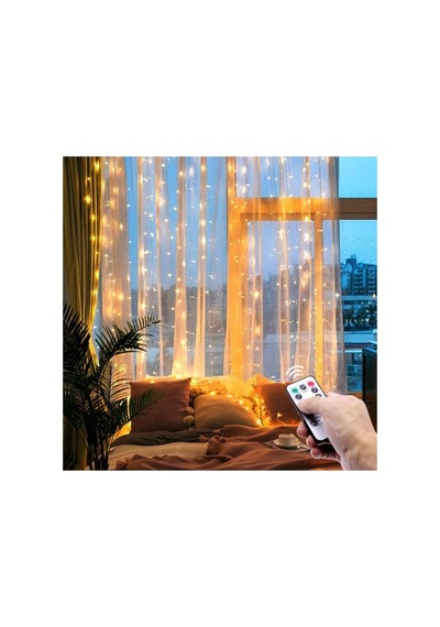 Ers Perde Led 2 Metre Kumandalı 8 Ayrı Moda Sahip 2 Mt X 2 Mt Perde Led Peri Led Usb