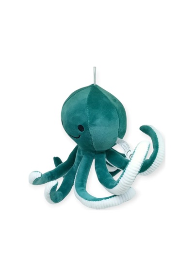 Peluş Sevimli Ahtapot 30 Cm - Yeşil