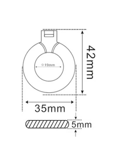 13.56mhz Rfıd Halka Tip Tag Sarı Nfc Uıd Kimlik No Değiştirilebilir Etiket Anahtarlık Manyetik Prox