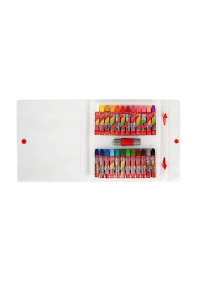 Faber-castell Taşınabilir Çantalı Pastel Boya Seti, 24 Renk, Yumuşak Ve Rahat Kullanım, Canlı Renkler, Kağıt Ve Genel