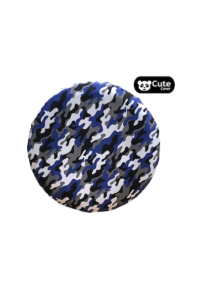 Cute Cover Kamuflaj Stepne Kılıfı Lastik Koruyucu Lacivert Beyaz N11.40