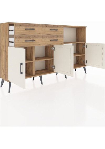 Arges Konsol 4 Raflı 4 Çekmeceli 4 Kapaklı 176x30x99 Çam-aytaşı/çam Aytası/atlas Çam - Atlas Çam Arges Konsol 4 Raflı 4 Çekmeceli 4 Kapaklı 176x30x99 Çam-aytaşı/çam Aytası/atlas Çam - Atlas Çam