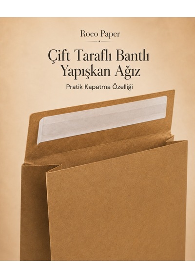 Yapışkan Bantlı Kraft Kese Kağıdı, Kraft Renk, 30x40x10 Cm - 24'lü Paket, Hediye Ve Kargo Zarfı