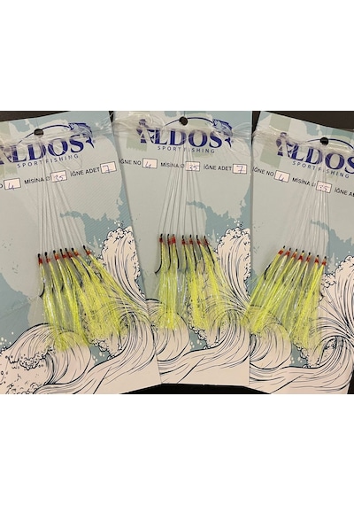 Aldos Çapari 30/35 Kıyı Tekne Bot Çaparisi 3 Ad 4 No Iğneli Uskumru Çinekop Palamut Çaparisi Limon