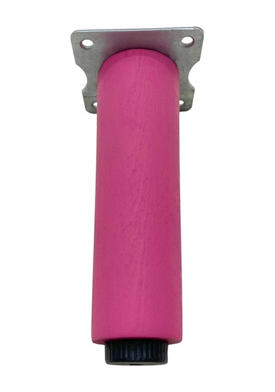 Düz Torna Ayarlı Ahşap Ayak Mobilya Masa Ve Dolap Ayağı Pembe 15cm Kayın / Gürgen 2 Adet