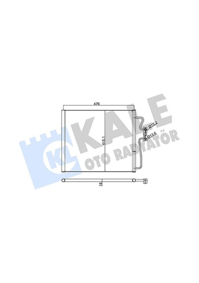 Kale Klıma Radyatoru Bmw 7 Serı E38 Kasa 1997-2001 Klr-350535