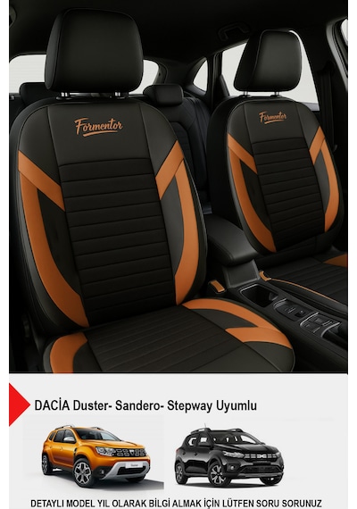 Formentor Tay Tüyü Oto Koltuk Kılıfı Dacia Sandero-stepway-duster Uyumlu Taba