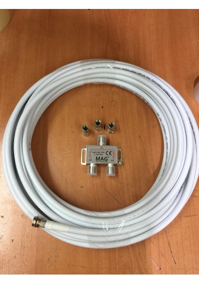 2'li Uydu Çoklayıcı Uydu Sprinter 10 Metre Kablo