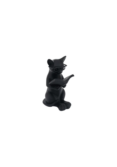 Kitaplık Aksesuarı - Kitap Okuyan Kedi 0