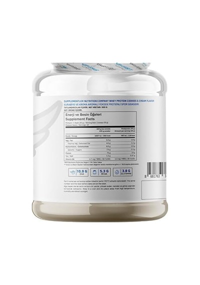 Com Whey Protein 500 Gr Ahududu